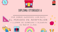 Diploma: Superar periodo de adaptación en Infantil Este recurso es perfecto para reconocer y celebrar el esfuerzo de los más pequeños tras sus primeras semanas en el colegio. El diploma […]