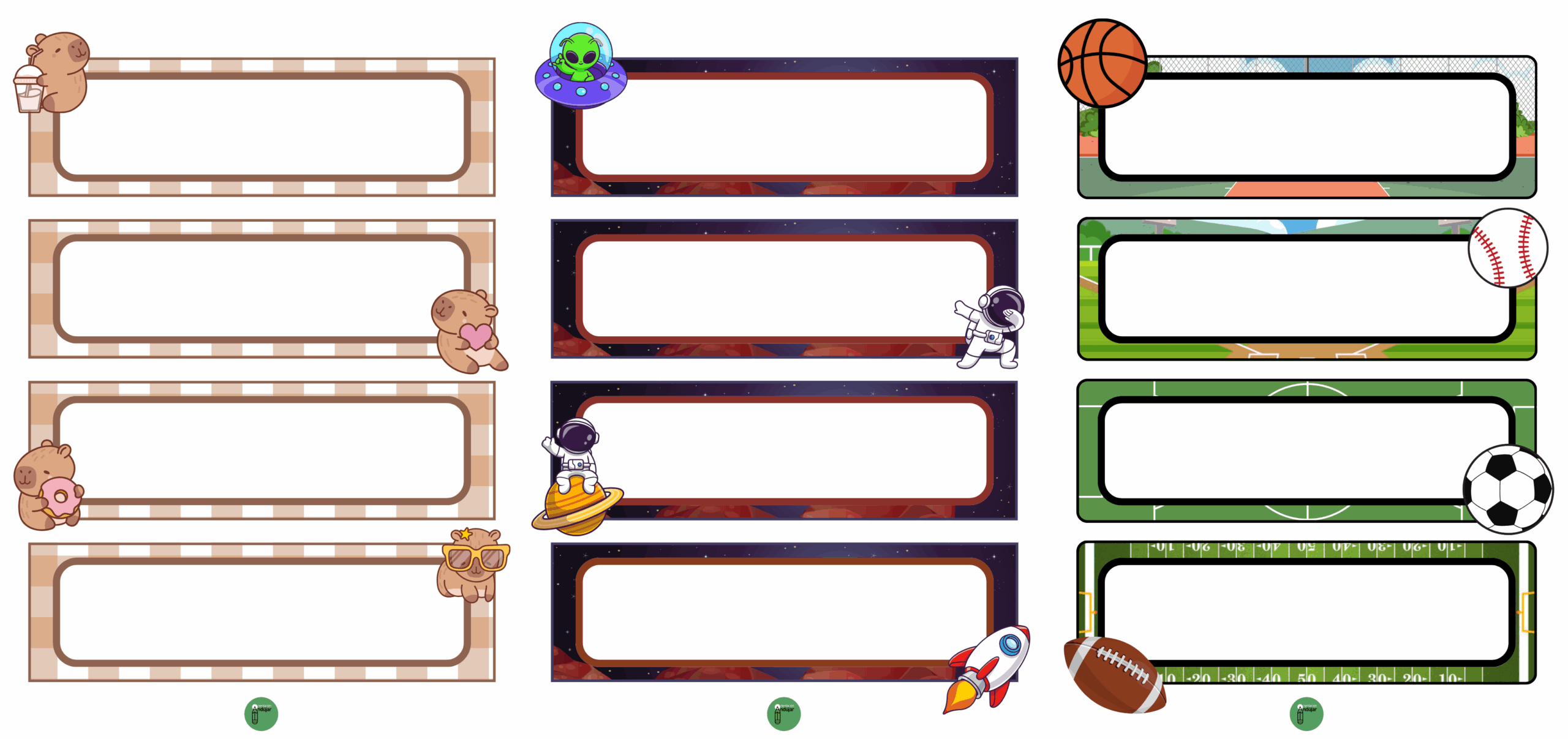 Plantillas De Nombres Para Imprimir