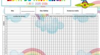 Este registro de asistencia es la herramienta perfecta para comenzar el curso con organización y un toque de color. Diseñado para el seguimiento mensual del alumnado, es editable, visual y […]