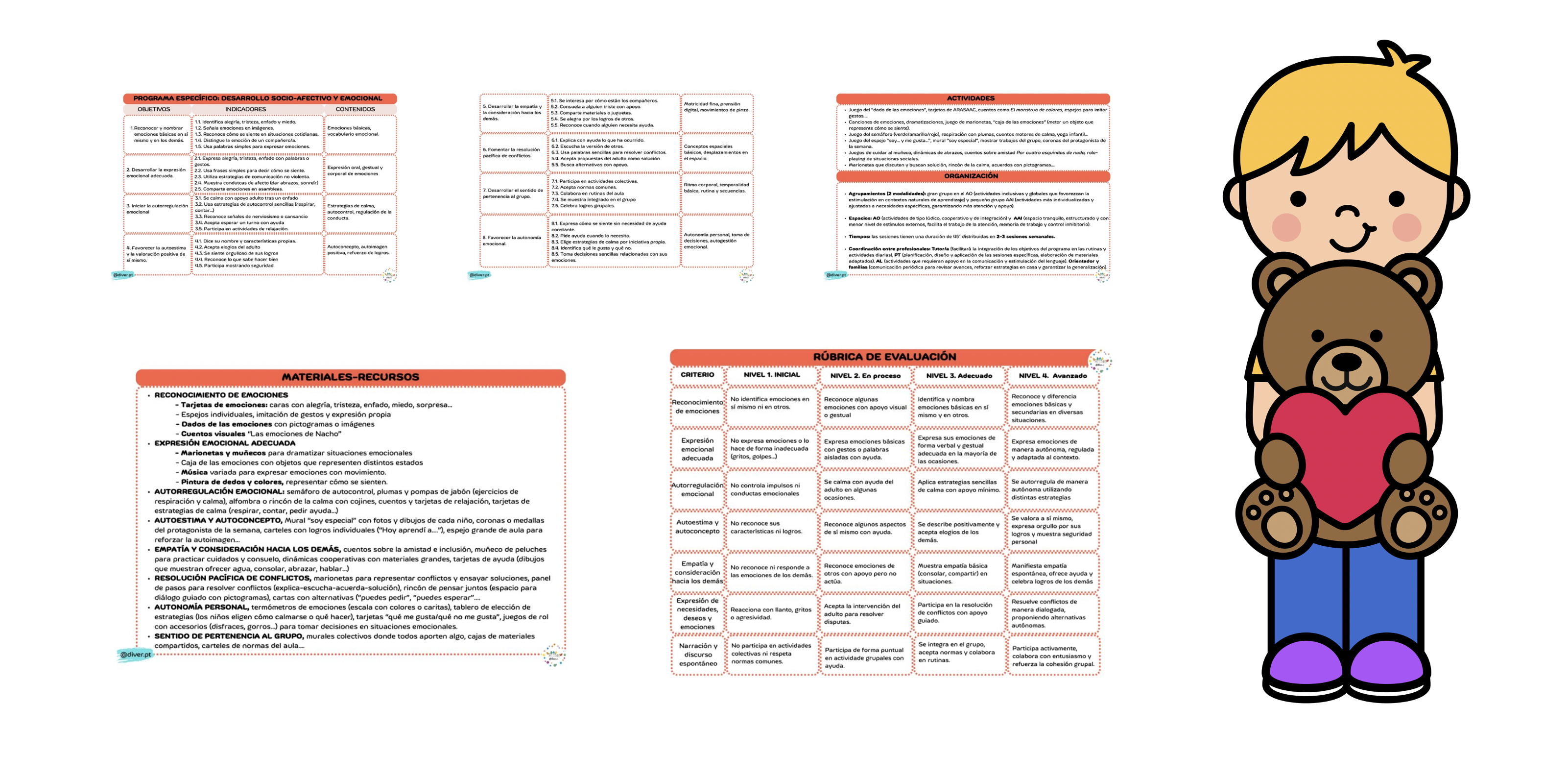 Hoy compartimos un recurso centrado en el desarrollo socio-afectivo y emocional del alumnado. Este programa ofrece actividades para reconocer, expresar y regular las emociones, fomentar la autoestima, la empatía, la […]