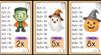 Cada cartel está acompañado por un simpático personaje de Halloween: brujas, calabazas, fantasmas y vampiritos que se convierten en pequeños ayudantes para que los niños memoricen las tablas con una […]