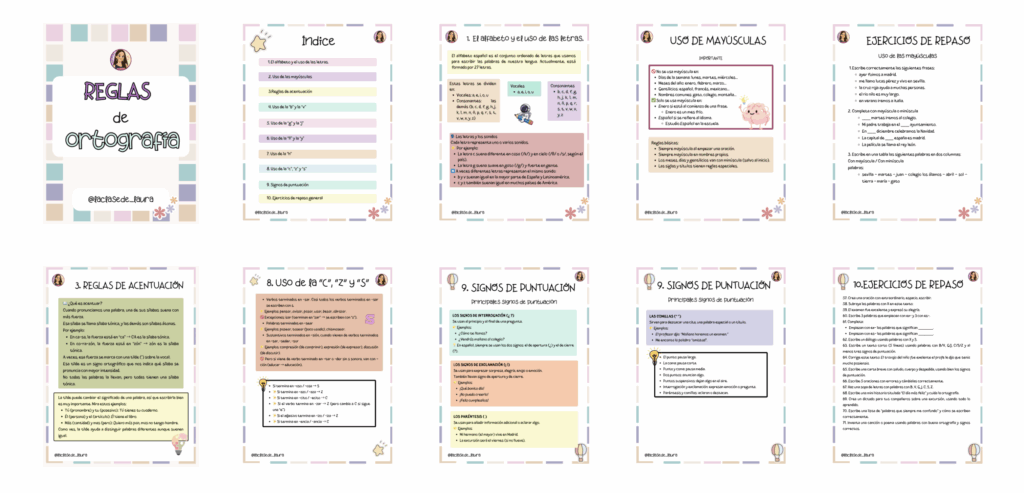 Aprender ortografía puede ser divertido y muy visual. Este super cuaderno reúne las reglas ortográficas más importantes del español con explicaciones claras, ejemplos y más de 100 ejercicios para practicar. […]