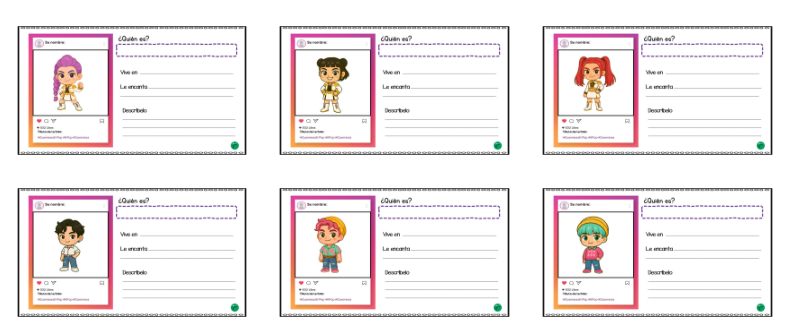 ¡Aprender sobre personajes y practicar escritura nunca fue tan divertido!Hoy te traemos una actividad creativa y lúdica para tus alumnos: simular el perfil de Instagram de cada personaje de Las […]