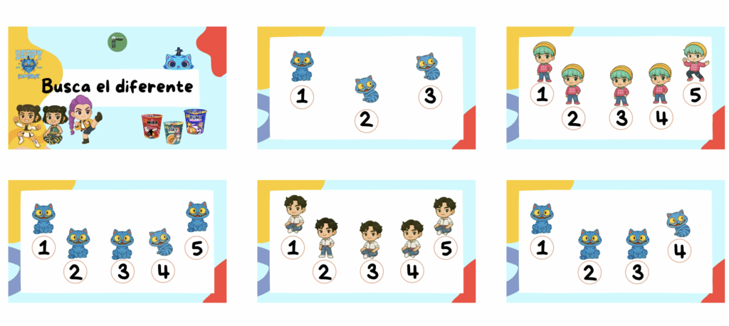 Presentamos este divertido recurso inspirado en las Guerreras K-POP, diseñado especialmente para trabajar la atención visual y la discriminación de detalles en los más pequeños.A través de actividades llenas de […]