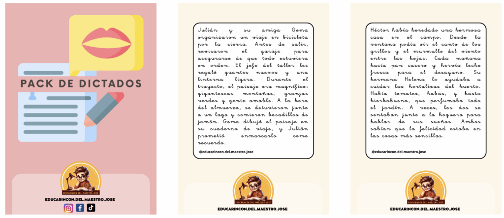 Este Pack de dictados y actividades complementarias es un recurso ideal para reforzar la comprensión lectora, la ortografía y la expresión escrita de una forma práctica y motivadora.Cada dictado está […]