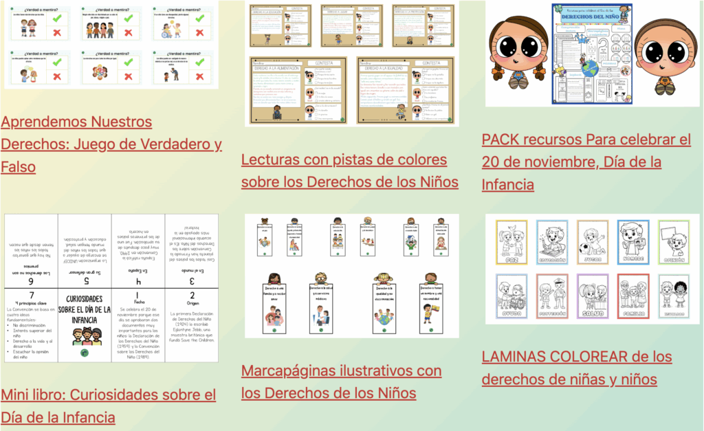 🌍👧👦 Recopilatorio de recursos 20N Derechos de los niños y niñas El 20 de noviembre, Día Universal de la Infancia, es una fecha imprescindible para reflexionar con el alumnado sobre […]
