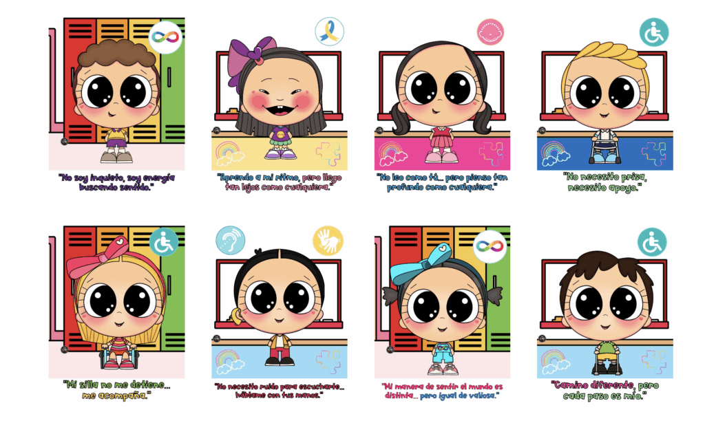 🧑‍🦼 3D Día de la Discapacidad: Carteles inclusivos para decorar tu clase   Hoy te comparto un material especialmente bonito y significativo: un pack de carteles inclusivos en 3D para […]