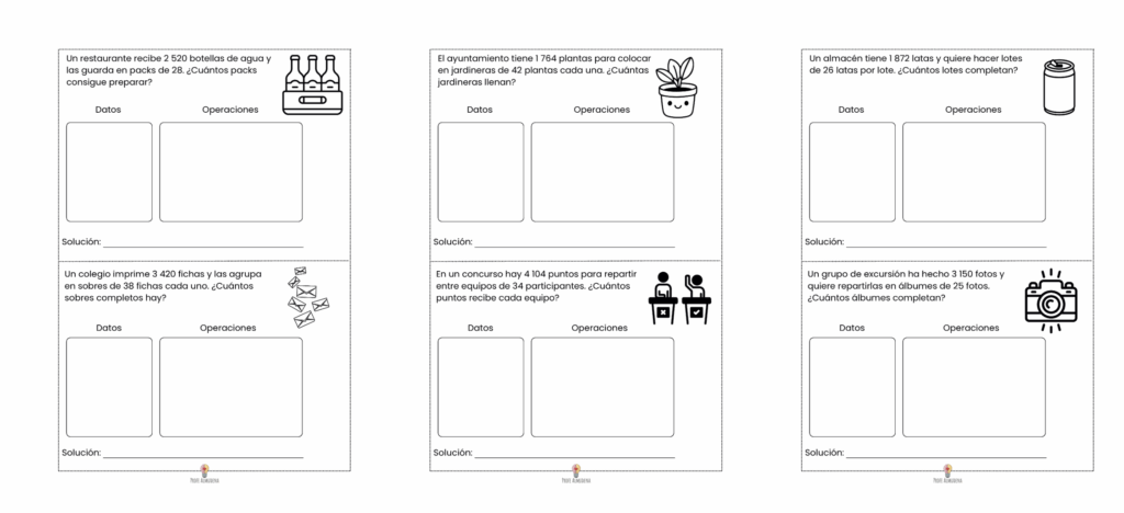📘 CUADERNILLO DE 120 PROBLEMAS PARA 3.º Y 4.º DE PRIMARIA Resolución de problemas paso a paso Hoy te comparto un recurso súper práctico para trabajar la resolución de problemas […]