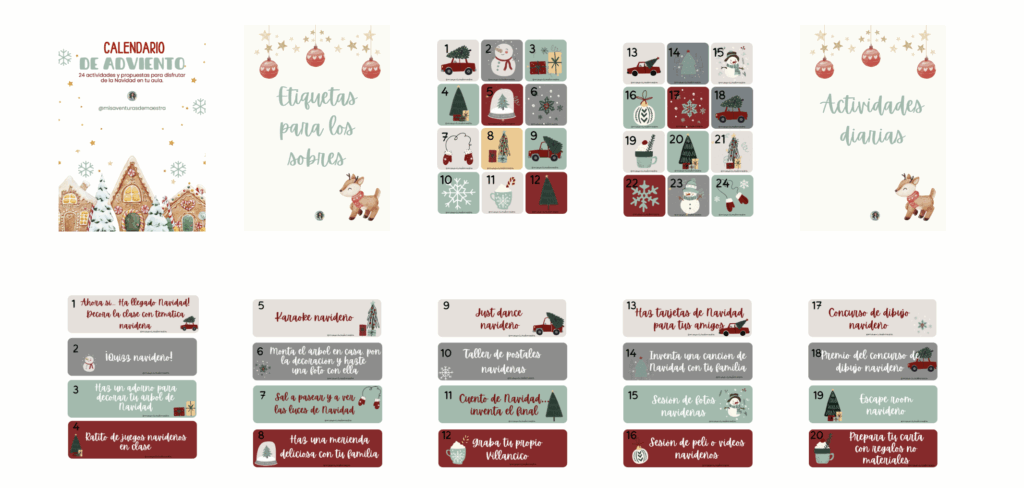 🎄¡Ahora sí, DICIEMBRE ha llegado! ☃️ Y cómo no… llega también a mi clase el calendario de Adviento. Es una tradición chulísima que me encanta. Cada día compartimos un ratito […]