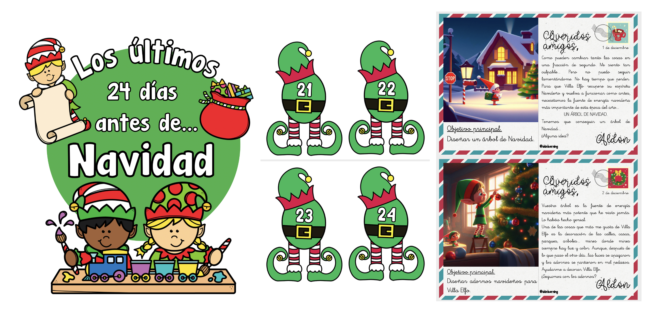 🎄 24 DÍAS ANTES DE NAVIDAD — Bonito material para trabajar en clase Hoy compartimos un recurso precioso, lleno de magia navideña, perfecto para transformar tu aula durante el mes […]