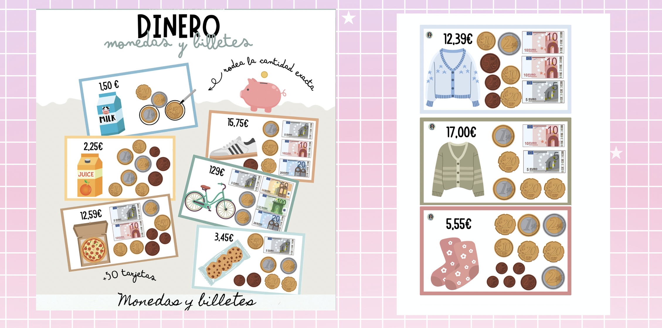 Creado por: @misaventurasdemaestra y también a @orientacionandujar 💸 MONEDAS Y BILLETES. Hoy os comparto un recurso de matemáticas que he preparado para repasar el tema en el que hemos trabajado el dinero: […]