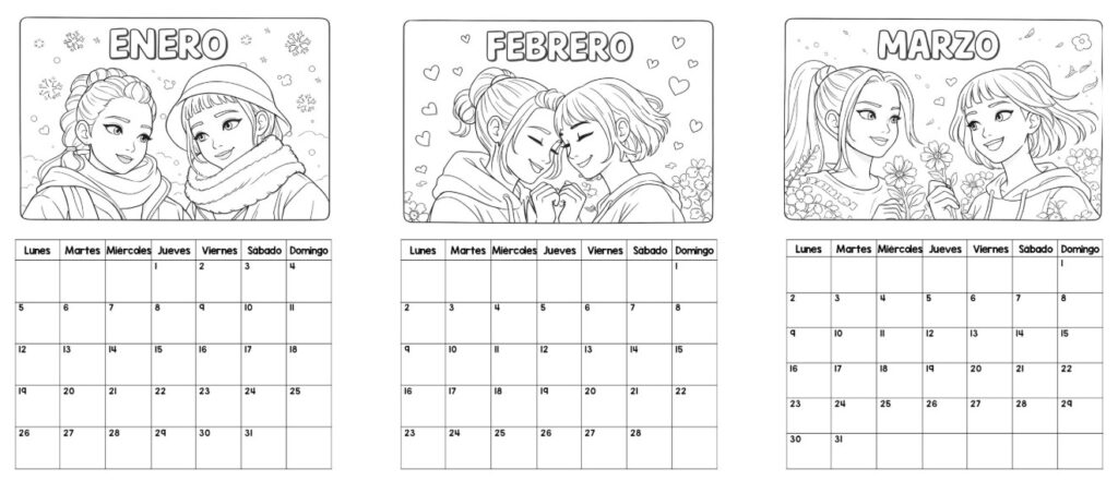 🗓️ Calendario para colorear 2026 con las Guerreras K-Pop Hoy compartimos un recurso muy especial y motivador para el aula y para casa: un calendario para colorear del año 2026 [&hellip;]