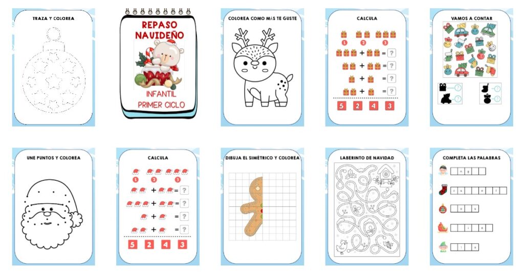 Durante las últimas semanas del trimestre es fundamental seguir aprendiendo sin perder la motivación. Este cuadernito de repaso navideño está diseñado especialmente para Infantil y Primer Ciclo de Primaria, combinando […]