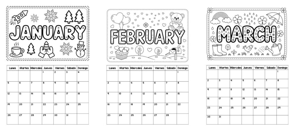 🗓️ Calendario para colorear en inglés 2026 Este material está pensado para trabajar el vocabulario de los meses del año en inglés de una forma visual, creativa y motivadora. A [&hellip;]