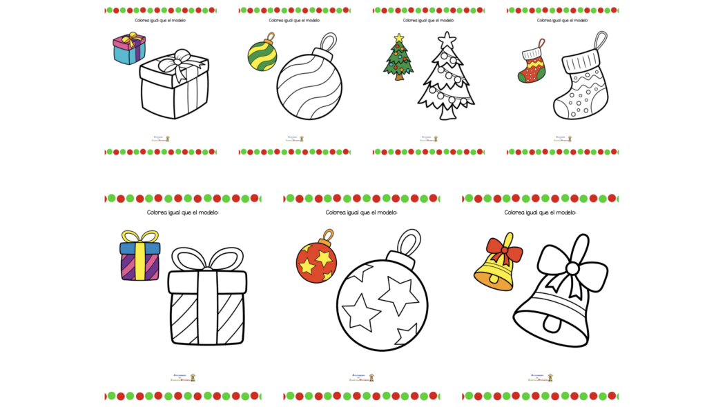 Os compartimos a continuación, un recurso educativo diseñado para potenciar el desarrollo de los más pequeños: una colección de dibujos que los niños deben colorear siguiendo un modelo. Esta actividad, […]