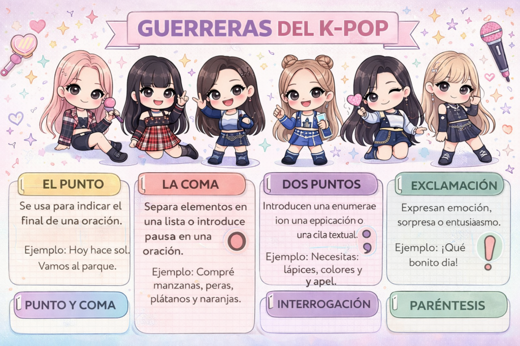 📌 Cartel de los signos de puntuación para Lengua Hoy compartimos un cartel visual y muy claro sobre los signos de puntuación, ideal para trabajar la expresión escrita y la [&hellip;]