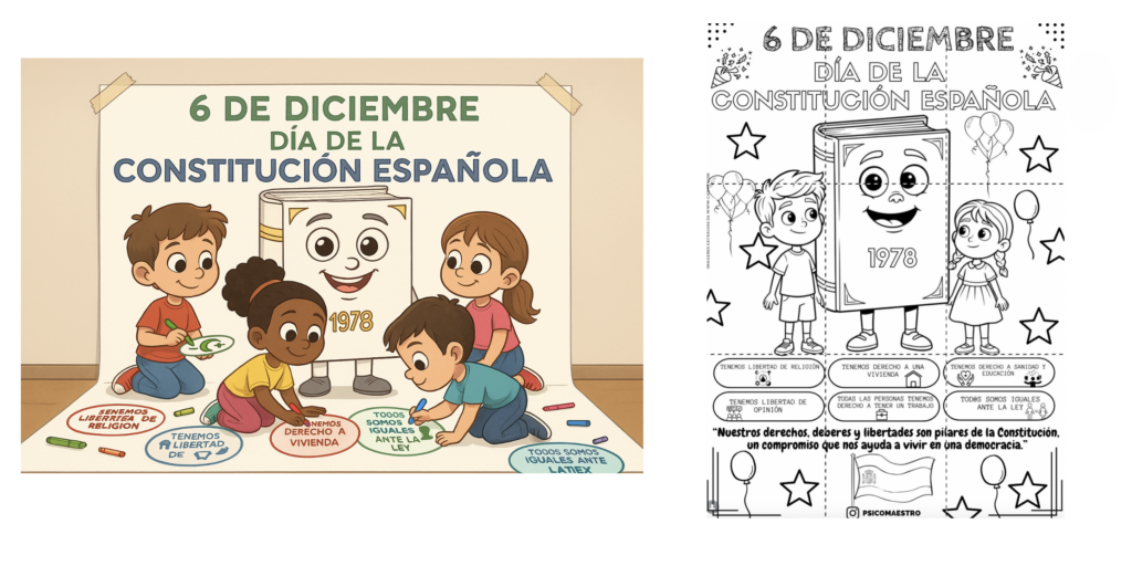 🇪🇸 Ya está aquí uno de los recursos más esperados para trabajar el Día de la Constitución Española (6 de diciembre): un mural colaborativo gigante ideal para decorar tu aula […]