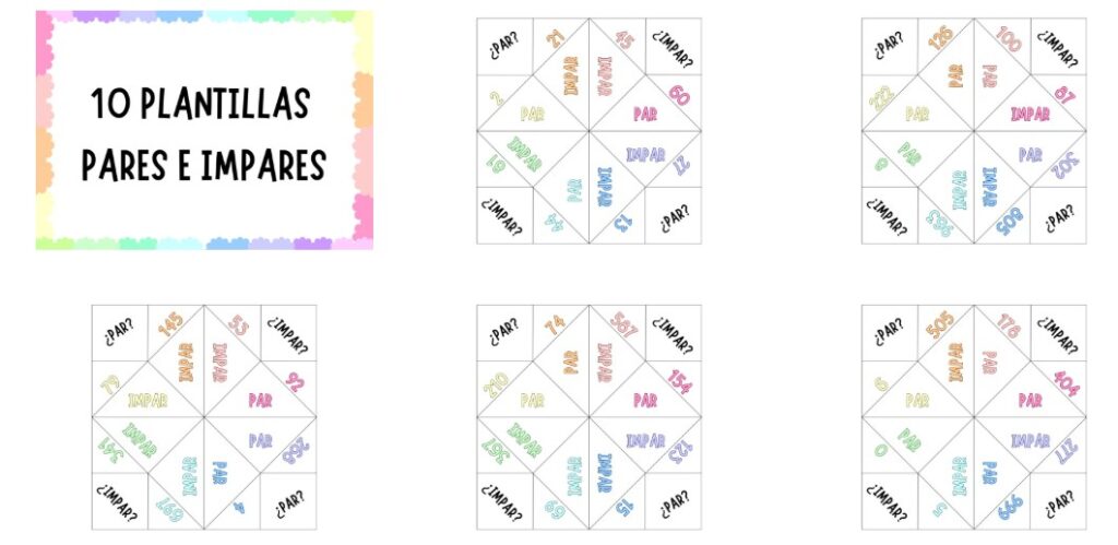 Juegos COMECOSOS Matemáticos: pares e impares Este material está diseñado para trabajar de forma lúdica y manipulativa el concepto de números pares e impares en Educación Primaria. A través del […]