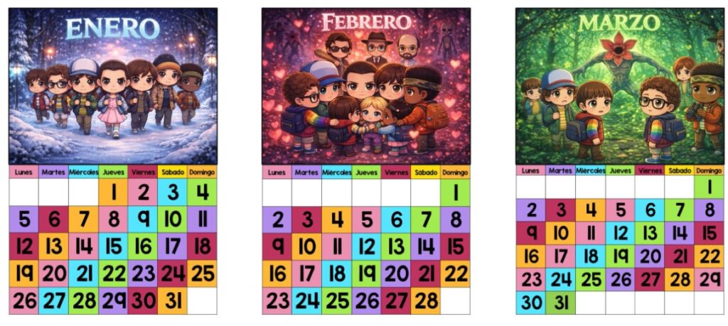 🕰️ ¡Prepárate para el Upside Down! Calendario 2026 de Stranger Things ¡Atención, fans de Hawkins! El 2026 está a la vuelta de la esquina y, con él, la esperadísima quinta [&hellip;]