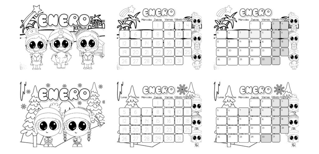 📅✏️ Calendario enero 2026 – Traza y colorea Trabajar el calendario en los primeros niveles educativos ayuda a comprender la organización del tiempo, los días de la semana y la [&hellip;]