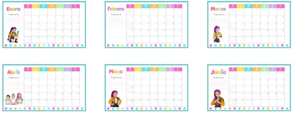 📅 Calendario organizador de notas Guerreras del K-Pop 2026 Este material está pensado para ayudar al alumnado (y también al profesorado) a organizar el curso 2026 de una forma visual, [&hellip;]