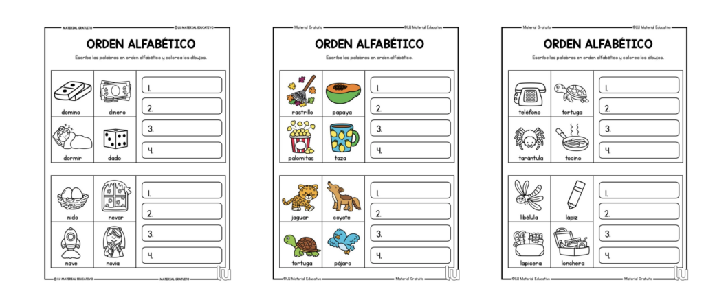 🔤 Fichas para trabajar el orden alfabético Introducción Trabajar el orden alfabético es fundamental en las primeras etapas del aprendizaje de la lectoescritura, ya que ayuda al alumnado a organizar [&hellip;]