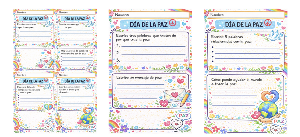 🕊️ Fichas Día de la Paz para Segundo y Tercer Ciclo de Primaria Este material ha sido diseñado para trabajar el Día Escolar de la Paz y la No Violencia [&hellip;]