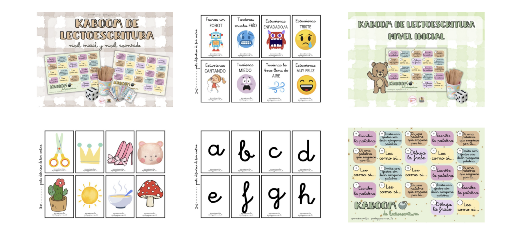 💥✨ KABOOM DE LECTOESCRITURA ✨💥 MULTINIVELAR Este material está diseñado para trabajar la lectoescritura de una forma dinámica, motivadora y muy participativa. A través del juego, el alumnado repasa contenidos [&hellip;]