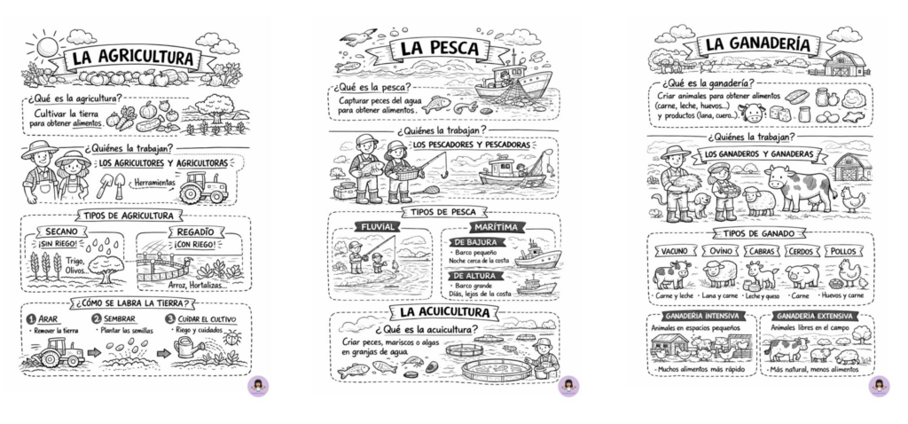 Visual Thinking del Sector Primario por actividades Hoy compartimos un material visual pensado para comprender el sector primario de forma clara, atractiva y muy accesible, especialmente indicado para Educación Infantil [&hellip;]
