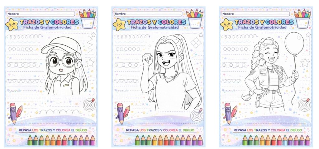 ✏️🎨 Nuevo cuaderno Guerreras K-Pop: grafo, colorea y traza La grafomotricidad es una habilidad esencial en las primeras etapas educativas, ya que prepara la mano para la escritura y mejora [&hellip;]