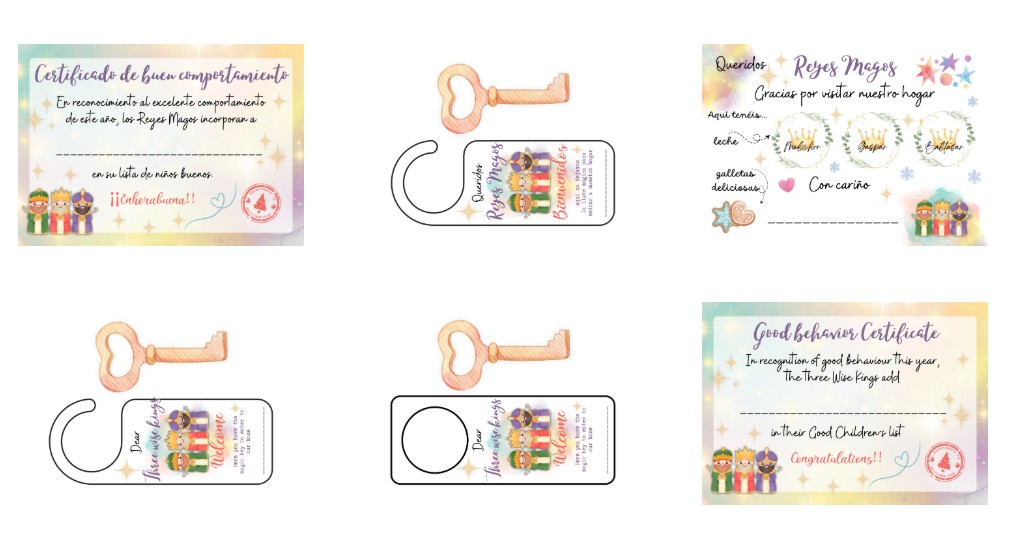 PACK REYES MAGOS🐪🎄🎁 Con recursos editables para que podáis personalizarlos ‼️ ● DISPONIBLE EN DOS IDIOMAS: Español e inglés. Incluye: ☆ Etiquetas personalizables para regalos.Con tonos pastel, preciosas. 🫶 ☆ [&hellip;]