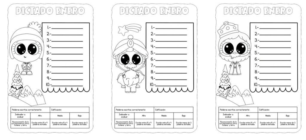 ✏️📘 Dictados de palabras para el mes de enero 2026 Los dictados de palabras son una herramienta esencial en los primeros niveles de aprendizaje de la lectoescritura. Permiten trabajar de [&hellip;]