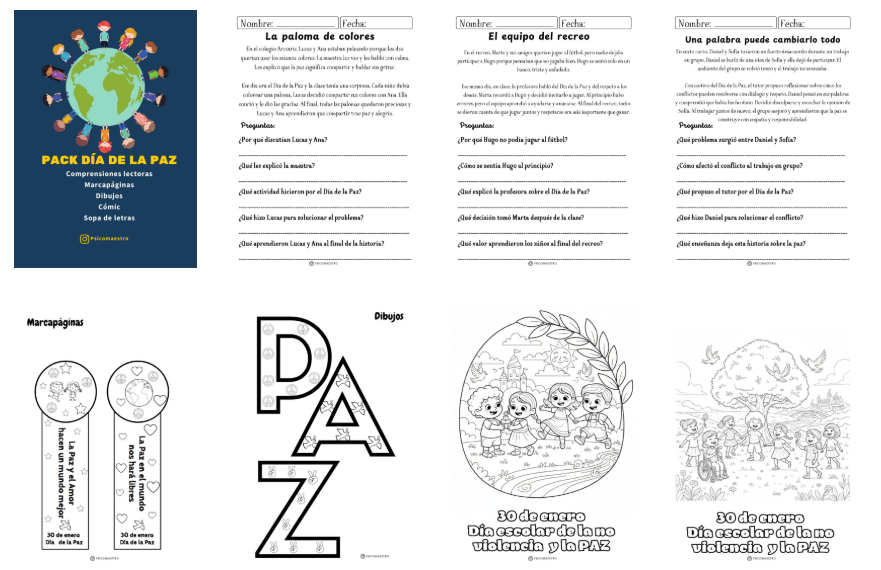Con motivo del Día Escolar de la Paz y la No Violencia, compartimos un pack de actividades variadas para trabajar este día tan importante en el aula de forma creativa [&hellip;]