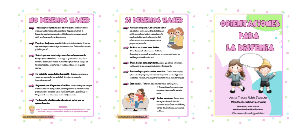 Orientaciones para la disfemia La disfemia o tartamudez es una dificultad del habla que puede aparecer en la infancia y que requiere comprensión, apoyo y buenas pautas de actuación tanto [&hellip;]