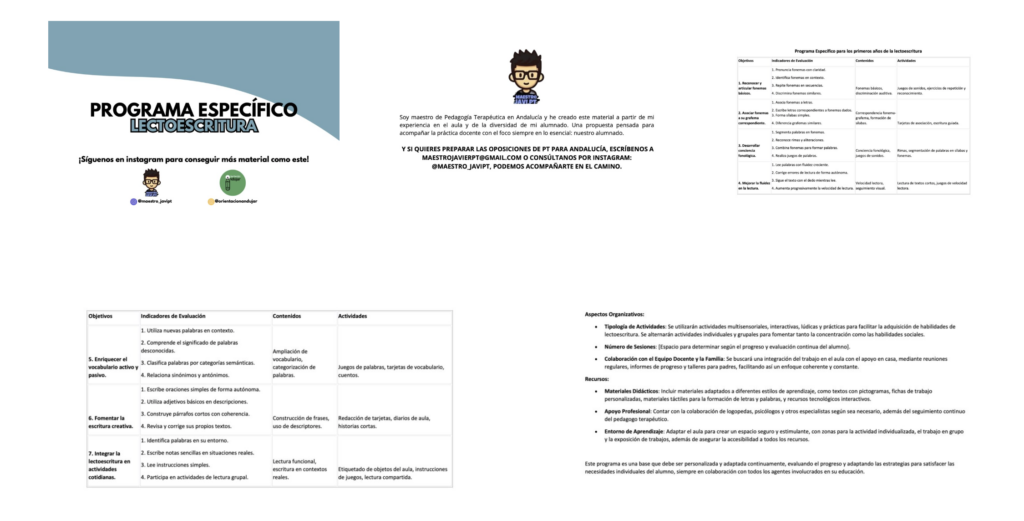 En esta ocasión compartimos un recurso especialmente diseñado para acompañar los primeros pasos en el desarrollo de la lectoescritura 📚✏️. Este programa específico está pensado para trabajar desde una perspectiva [&hellip;]