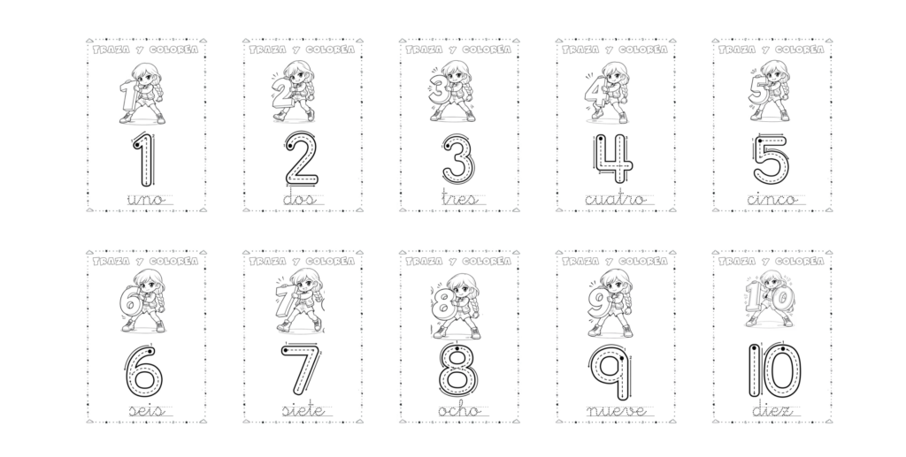 Hoy compartimos un divertido cuaderno de trazo de números del 1 al 10 protagonizado por nuestras queridas Guerreras del K-Pop, ideal para trabajar la grafomotricidad y la iniciación a la [&hellip;]