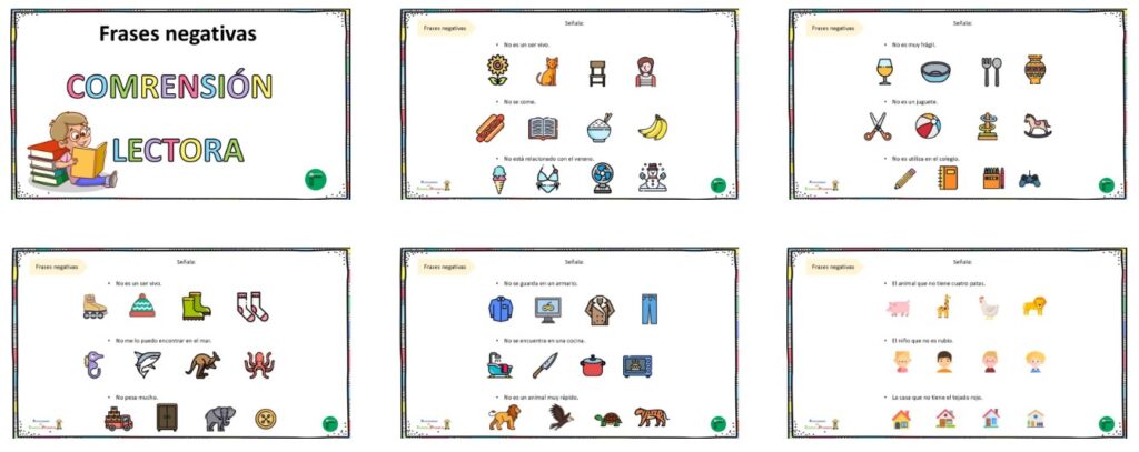Hoy compartimos un recurso ideal para trabajar la comprensión lectora en Educación Infantil y Primaria a través de frases negativas. Este tipo de estructuras lingüísticas suelen resultar más complejas para [&hellip;]