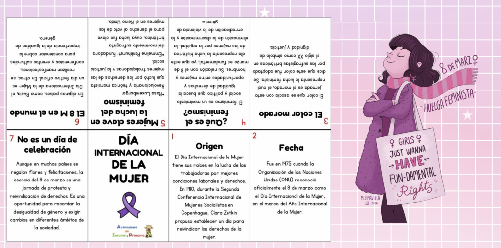 En este minilibro descubrirás información esencial sobre el Día Internacional de la Mujer a través de datos clave y figuras históricas relevantes. Aprenderás sobre el origen del 8M, el significado [&hellip;]