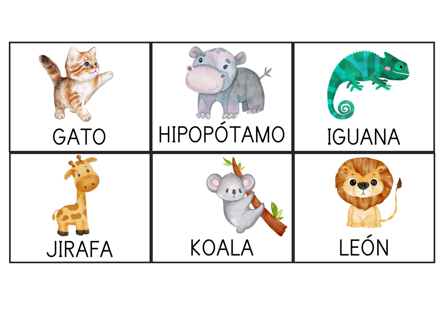 Abecedario de animales para aprender las letras - Orientacion Andujar