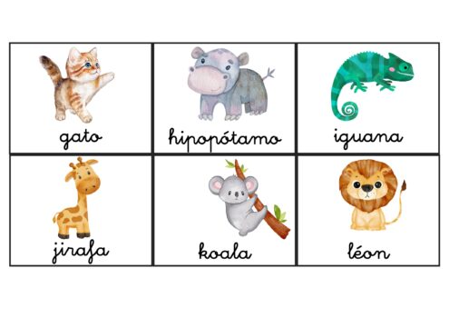 Abecedario de animales para aprender las letras - Orientacion Andujar