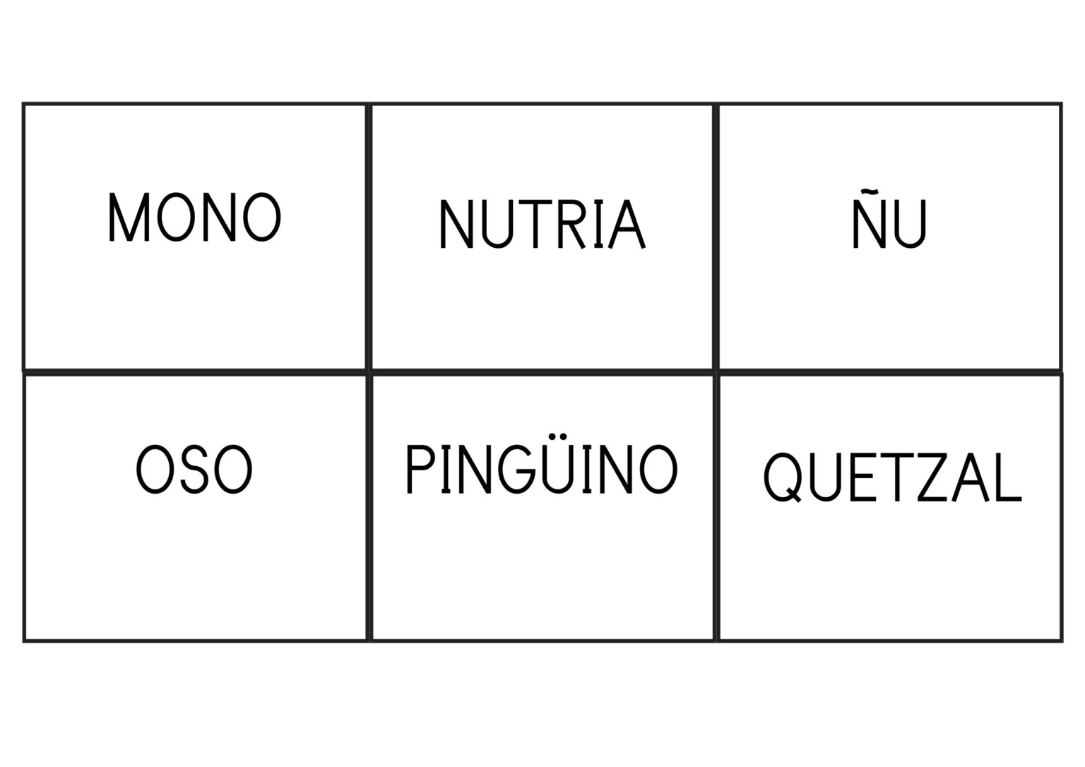 Abecedario de animales para aprender las letras - Orientacion Andujar