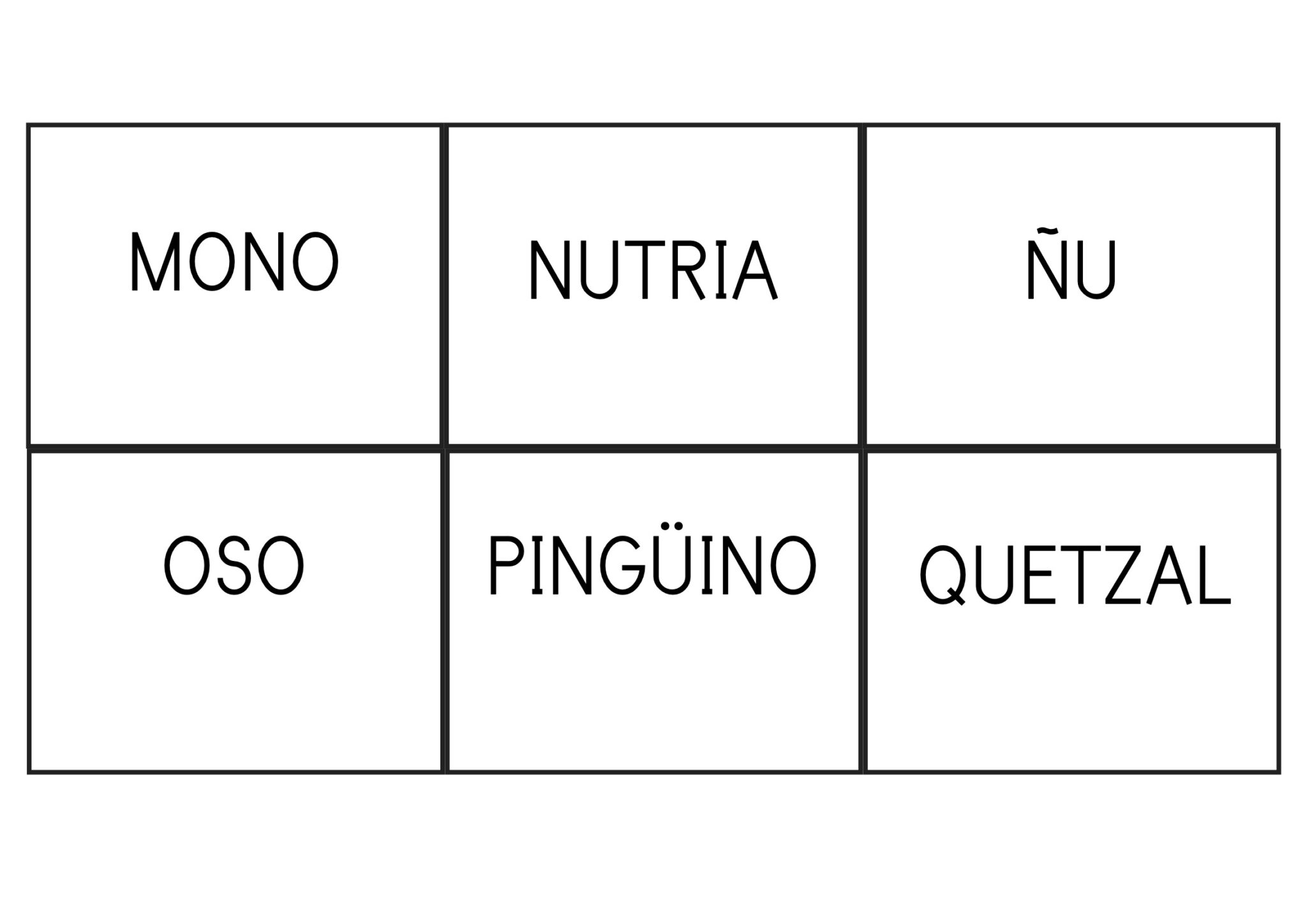 Abecedario de animales para aprender las letras - Orientacion Andujar