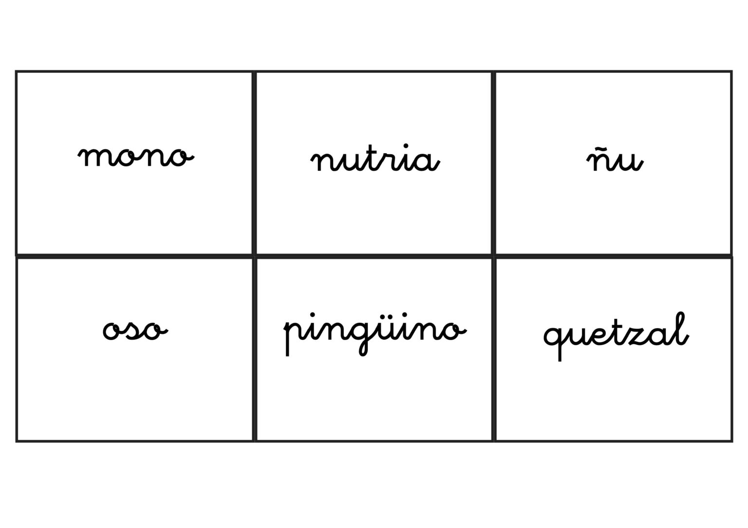 Abecedario de animales para aprender las letras - Orientacion Andujar