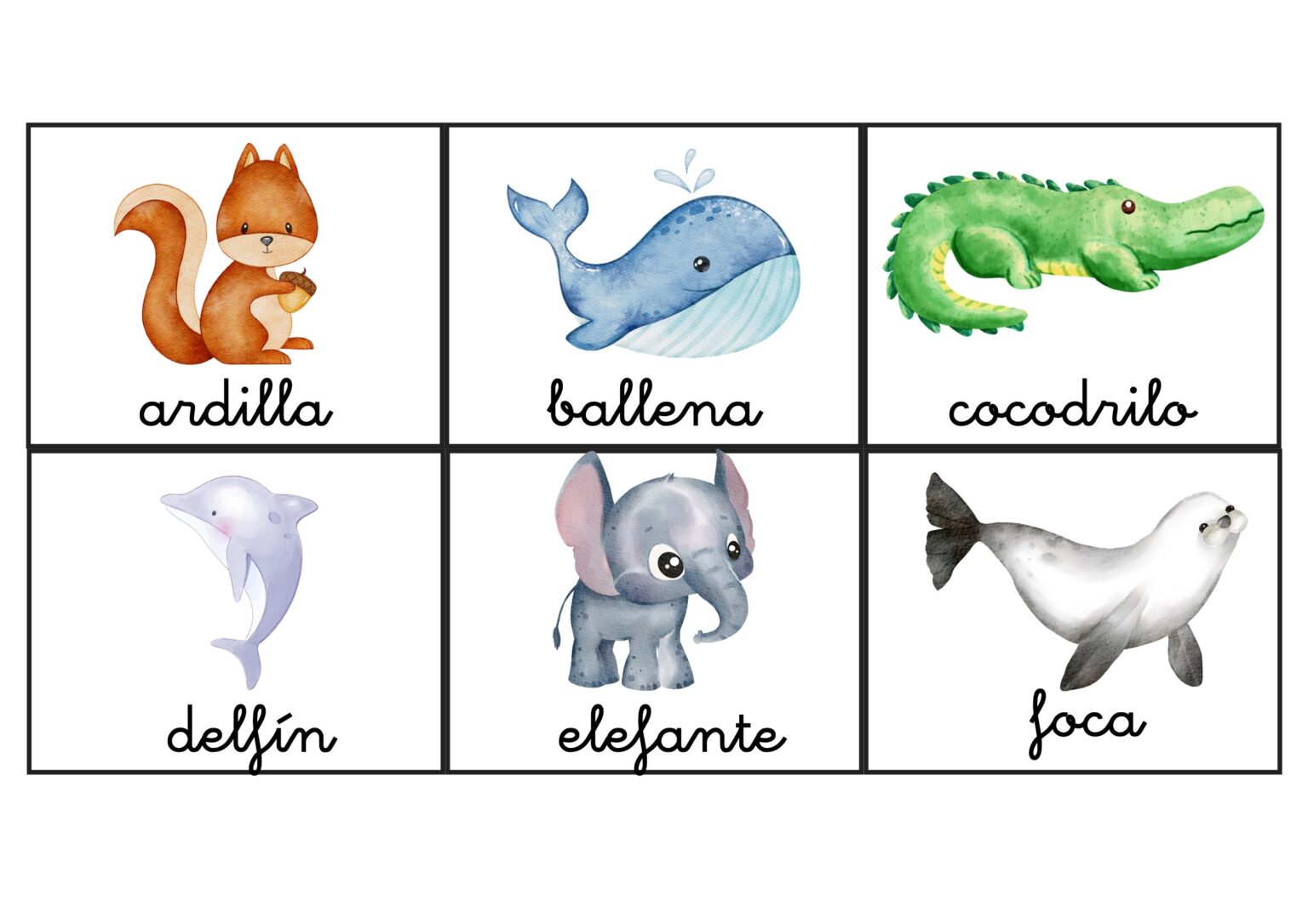 Abecedario de animales para aprender las letras - Orientacion Andujar