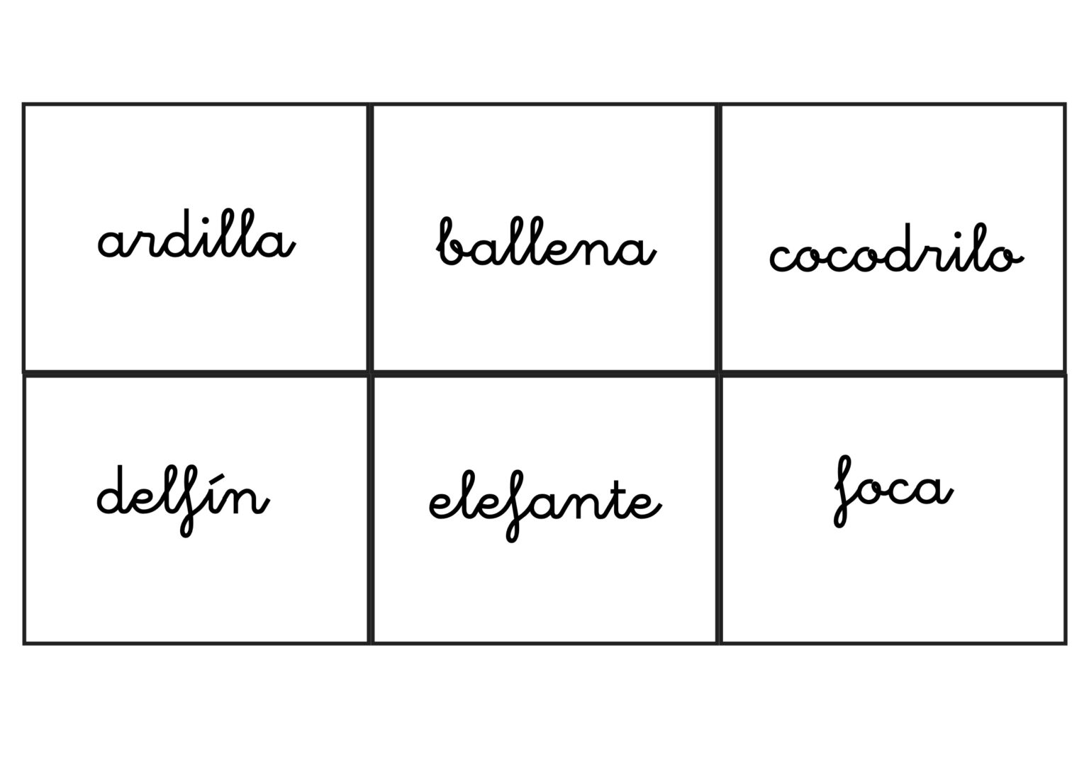 Abecedario de animales para aprender las letras - Orientacion Andujar