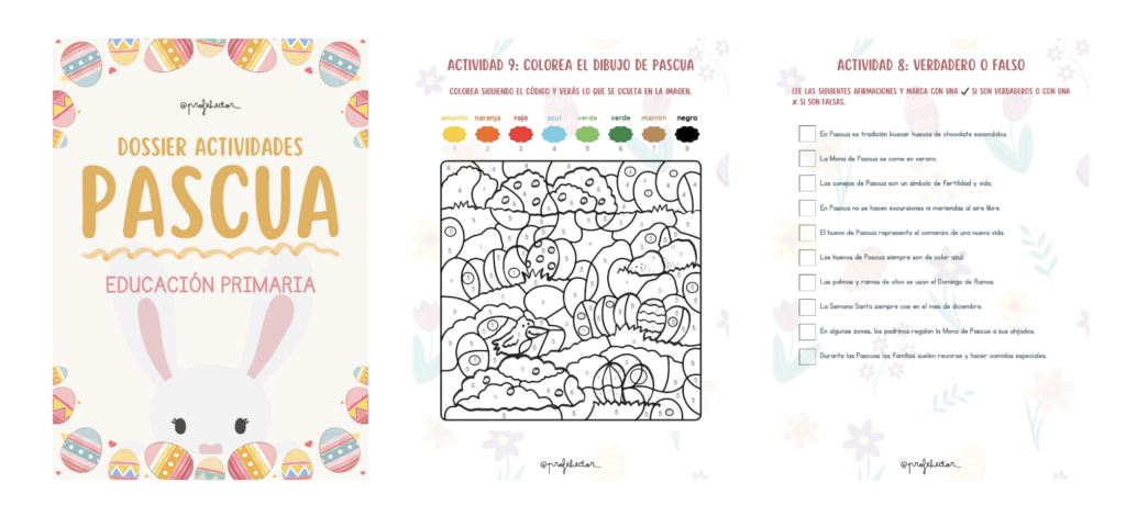 La Pascua es una temática fantástica para trabajar contenidos de Lengua, comprensión lectora, expresión escrita y razonamiento de una forma motivadora y significativa. Este DOSSIER PASCUA de actividades divertidas, creado [&hellip;]