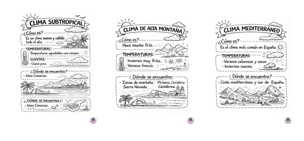 Un recurso visual, claro y accesible para Ciencias Sociales Este material de @angelapt_inclusion presenta los principales tipos de clima de forma visual y muy sencilla. Es ideal para trabajar contenidos [&hellip;]