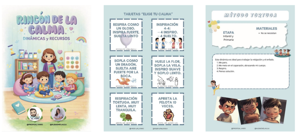 Una propuesta completa para acompañar emociones y favorecer la autorregulación Este material de @profealvaro y @albaenelaula reúne dinámicas, tarjetas, estrategias y propuestas sensoriales para crear un Rincón de la Calma [&hellip;]