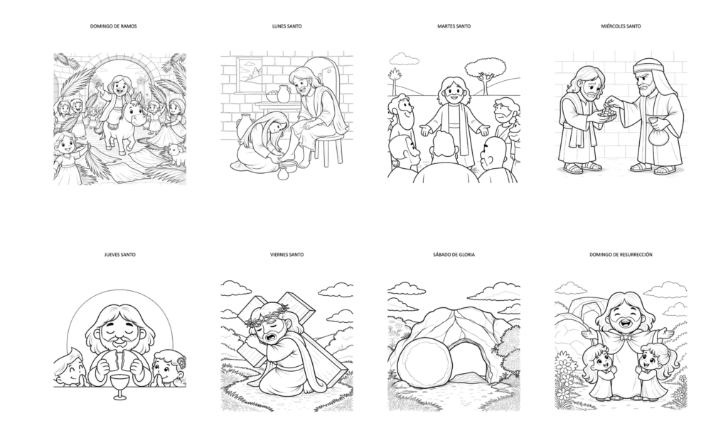 Este cuaderno Coloreamos imágenes de la Semana Santa temporalizada propone una actividad sencilla, creativa y muy útil para acompañar la explicación de los días más importantes de la Semana Santa. [&hellip;]