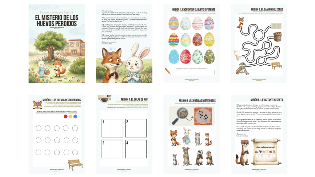 Si buscas una actividad diferente, emocionante y llena de magia para celebrar la Pascua en tu aula, este Escape Room educativo es justo lo que necesitas. El misterio de los [&hellip;]